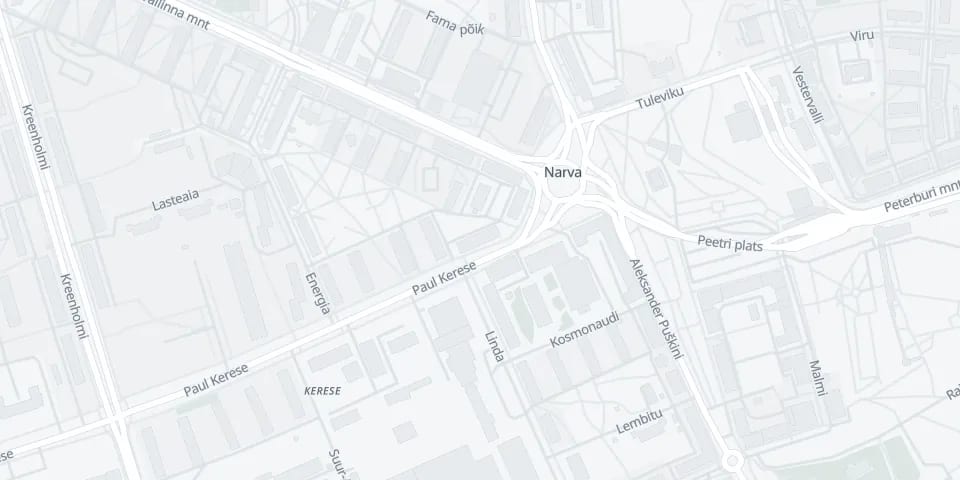 Map · Art Esthetic centre Narva