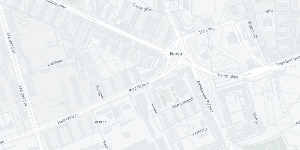 Kaart · Art Esthetic keskus Narva